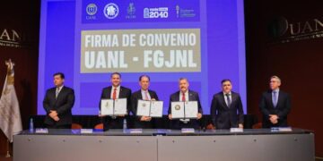 Firman convenio UANL y Fiscalía General de Justicia del Estado
