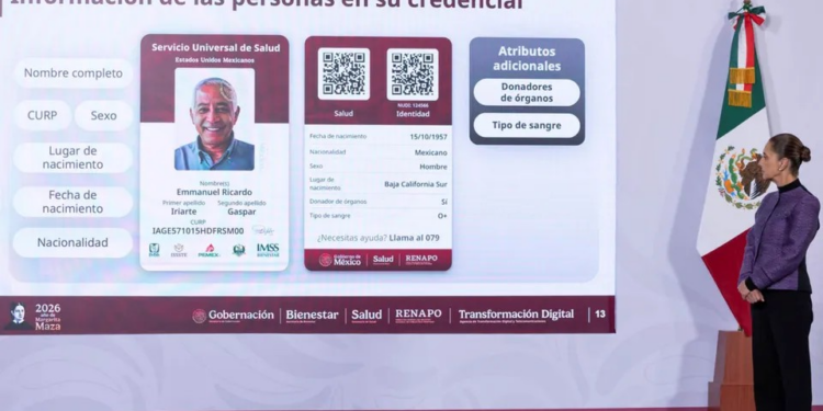 Anuncia Sheinbaum creación del Servicio Universal de Salud; el 13 de abril inicia credencialización de personas de 85 años